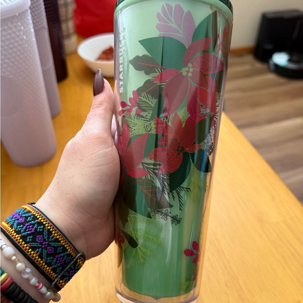 Starbucks 2021 Christmas Poinsettia Color Change Tumbler